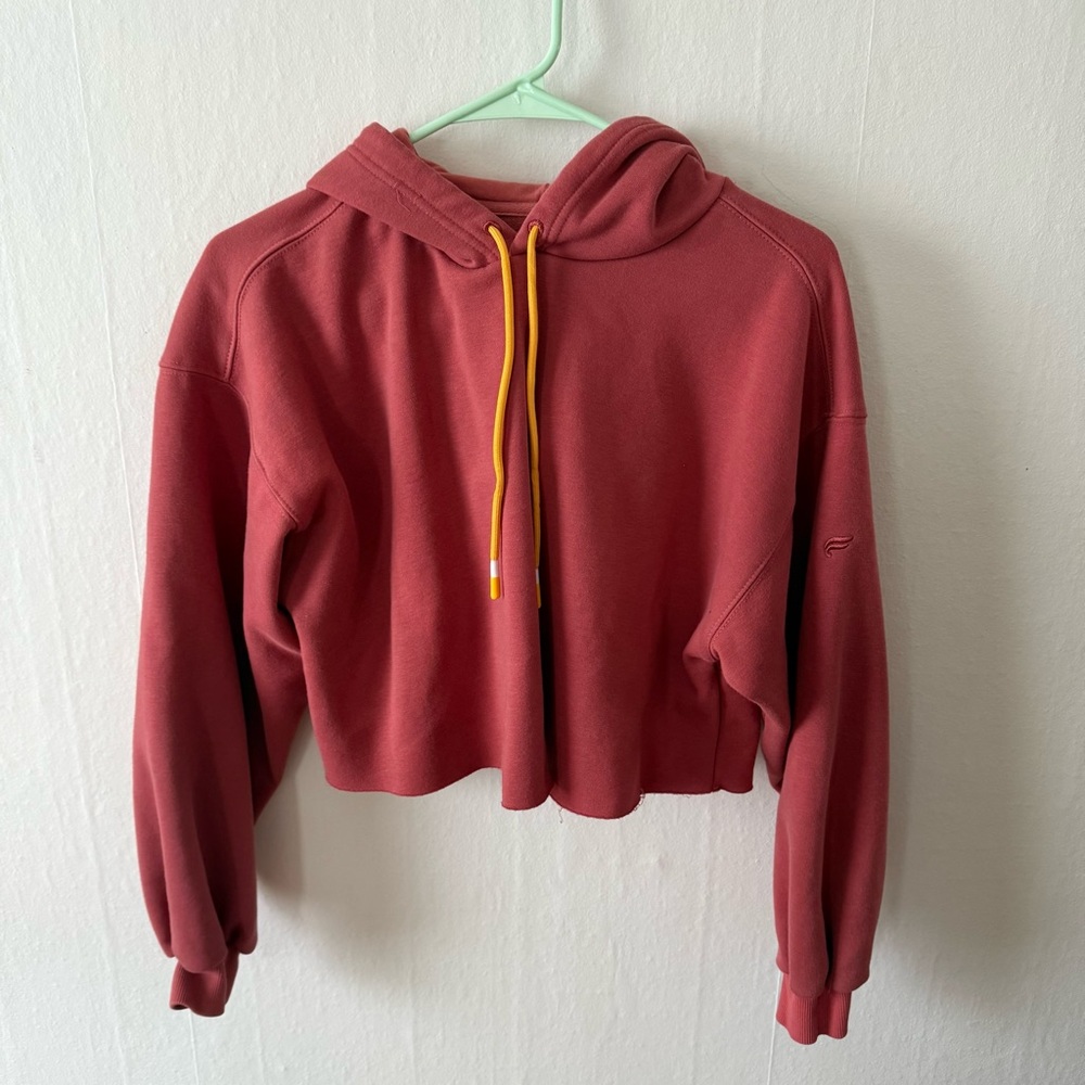 Fabletics Red Cropped Hoodie